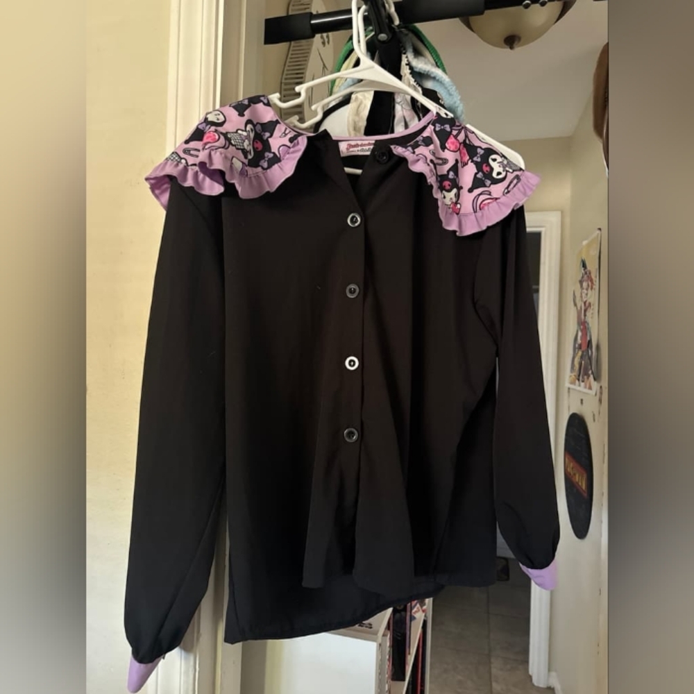 Kuromi Peter Pan collar blouse